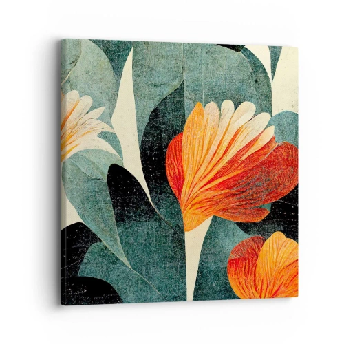 Obraz na plátně - Tropické horko a chlad zeleně - 30x30 cm