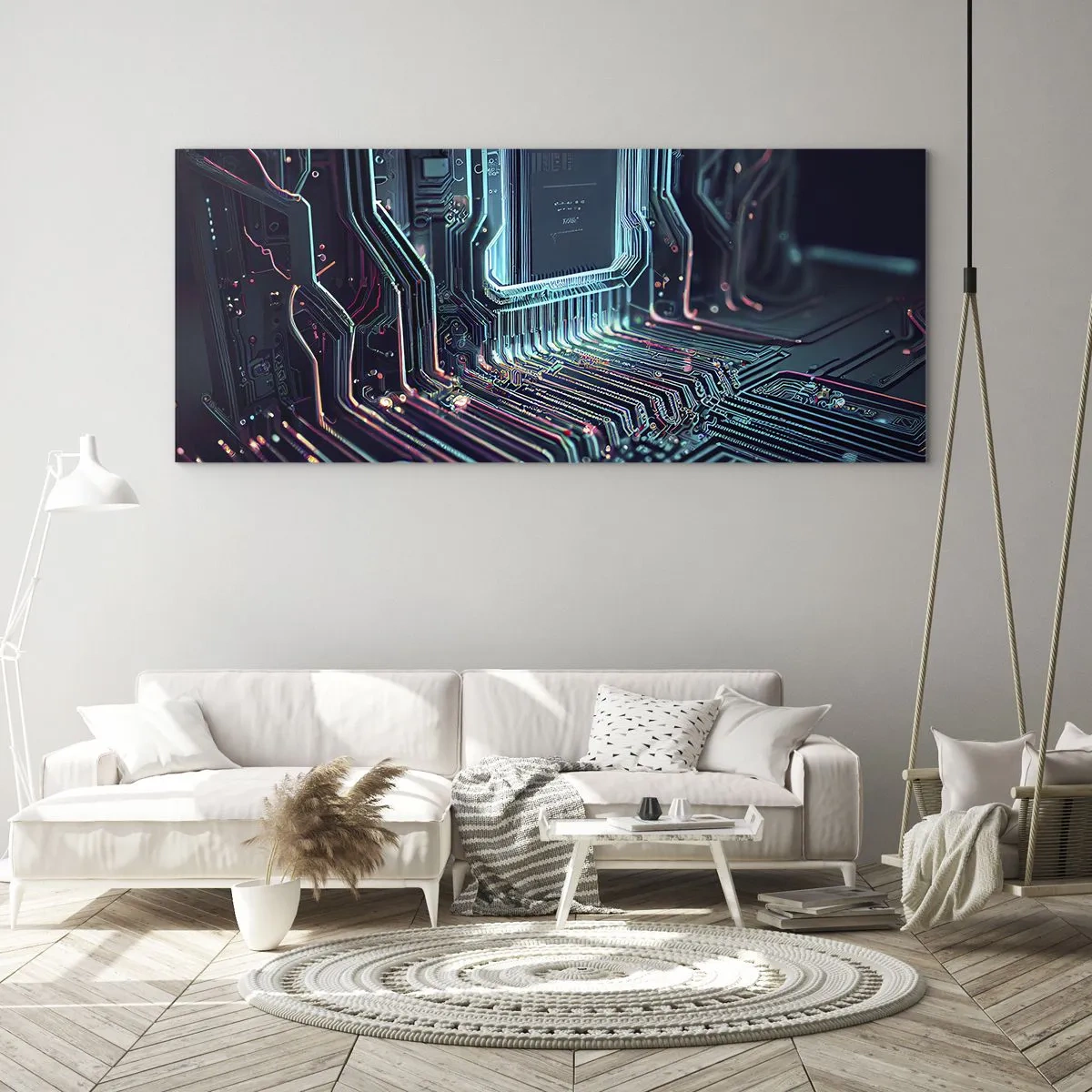 Obraz na skle - Jen tak přemýšlím… - 100x40 cm