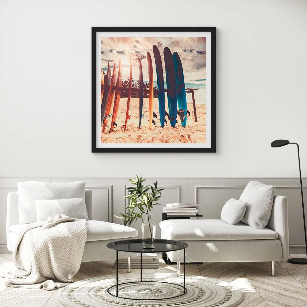 Plakát v černém rámu - Dobrou noc, nashle zítra. - 40x40 cm