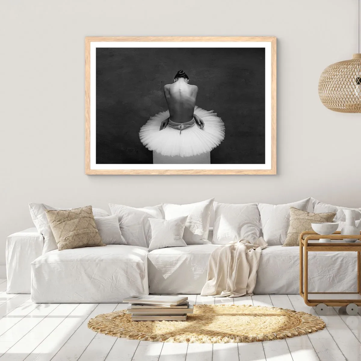 Plakát v rámu světlý dub - Právě kvete - 50x40 cm