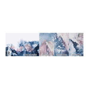 Vzor Fototapety Premium Canvas - To jsou vrcholy! - Abstrakce, Kus, hory - 100x30 cm