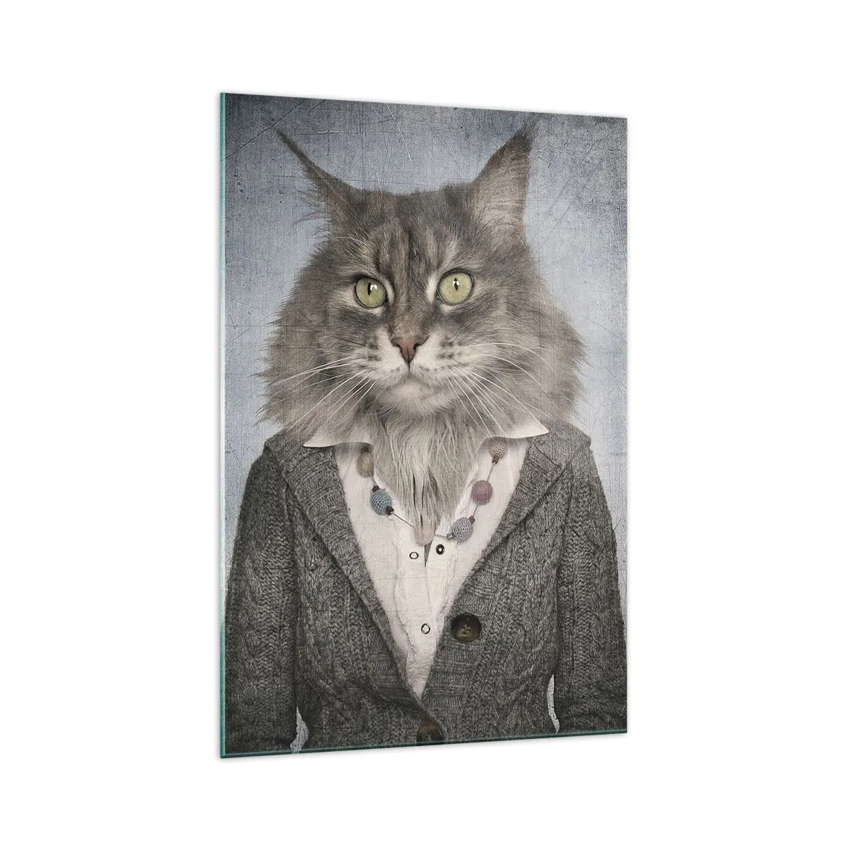 Obraz na skle - Kožichy znovu v módě - 70x100 cm