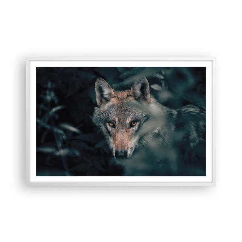 Plakát v bílém rámu - Predátor - 91x61 cm