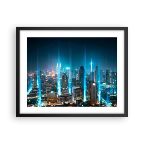 Plakát v černém rámu - Berlinským způsobem do nebe - 50x40 cm