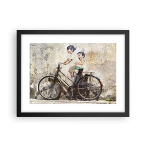 Plakát v černém rámu - Pravda nebo klam? - 40x30 cm