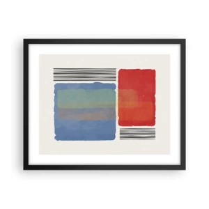 Plakát v černém rámu - Duch a písmeno geometrie - 50x40 cm