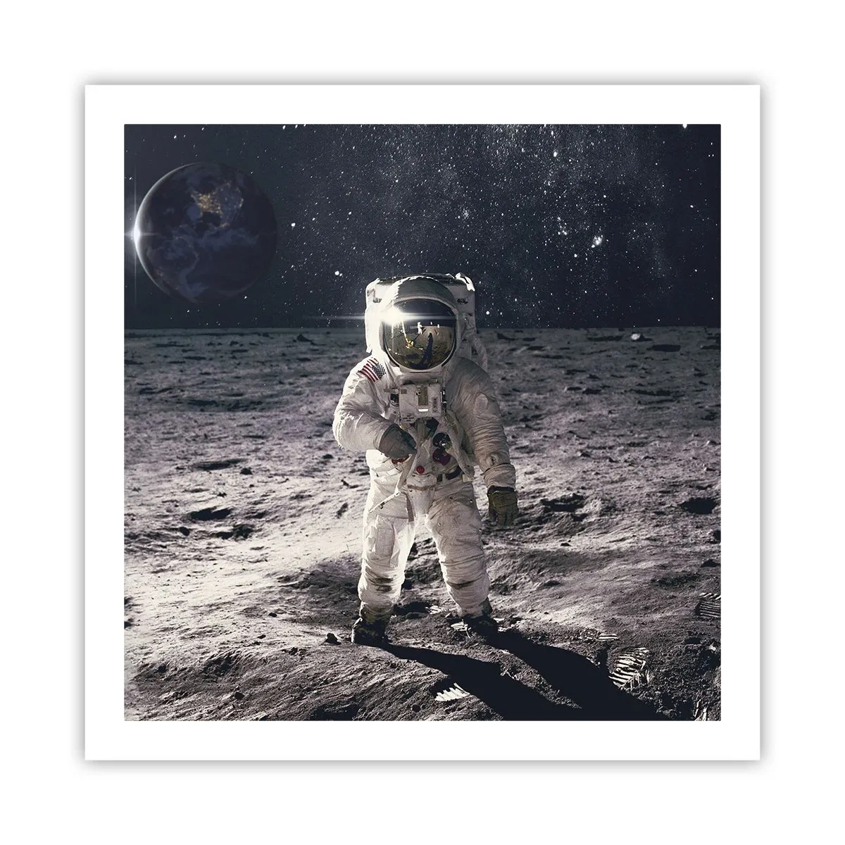 Plakát - Pozdrav z Měsíce - 60x60 cm