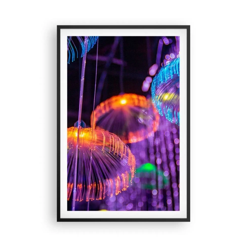 Plakát v černém rámu - Světelná fontána - 61x91 cm