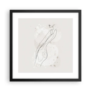 Plakát v černém rámu - Zabloudit pohledem - 40x40 cm