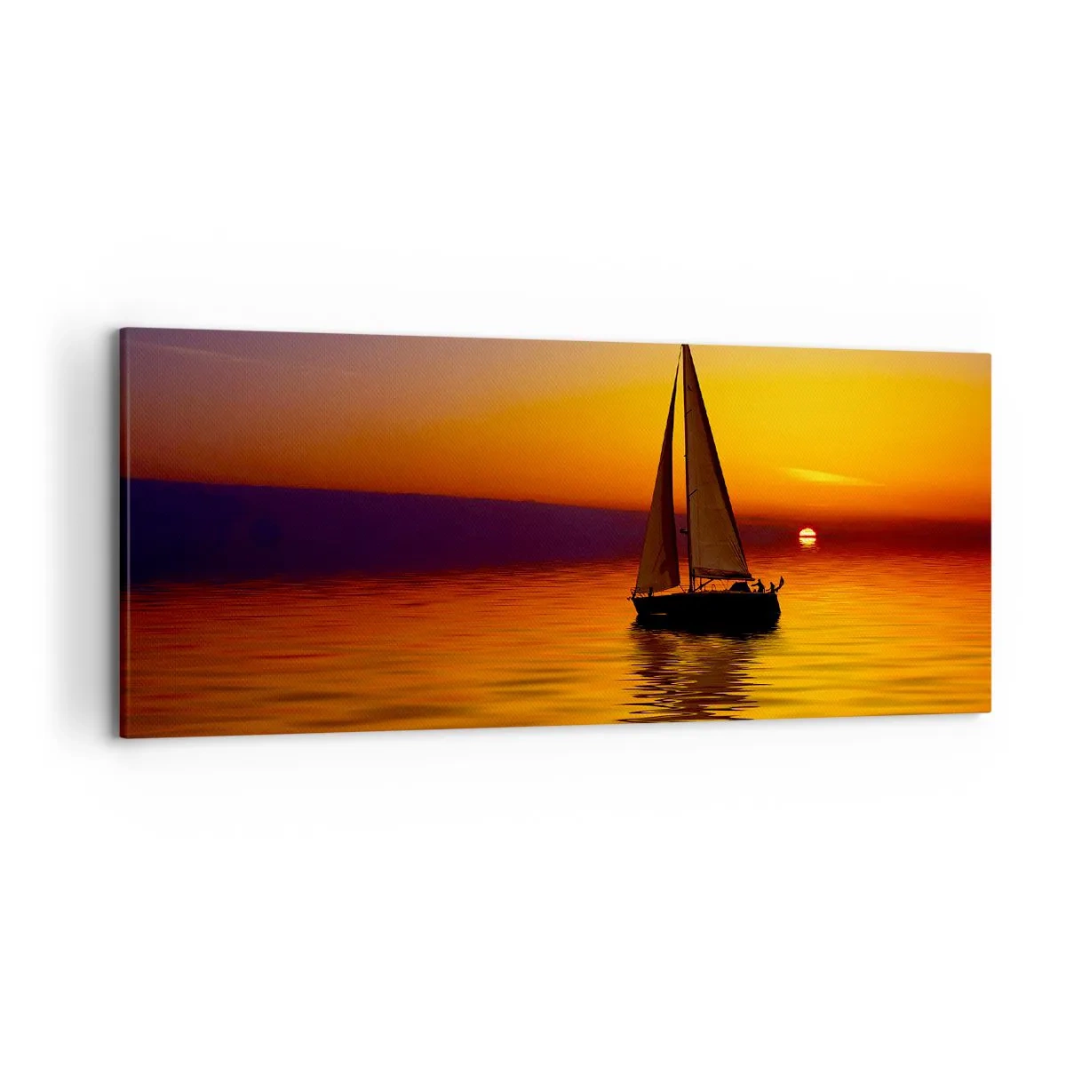 Obraz na plátně - Jak je tu za soumraku ticho… - 120x50 cm