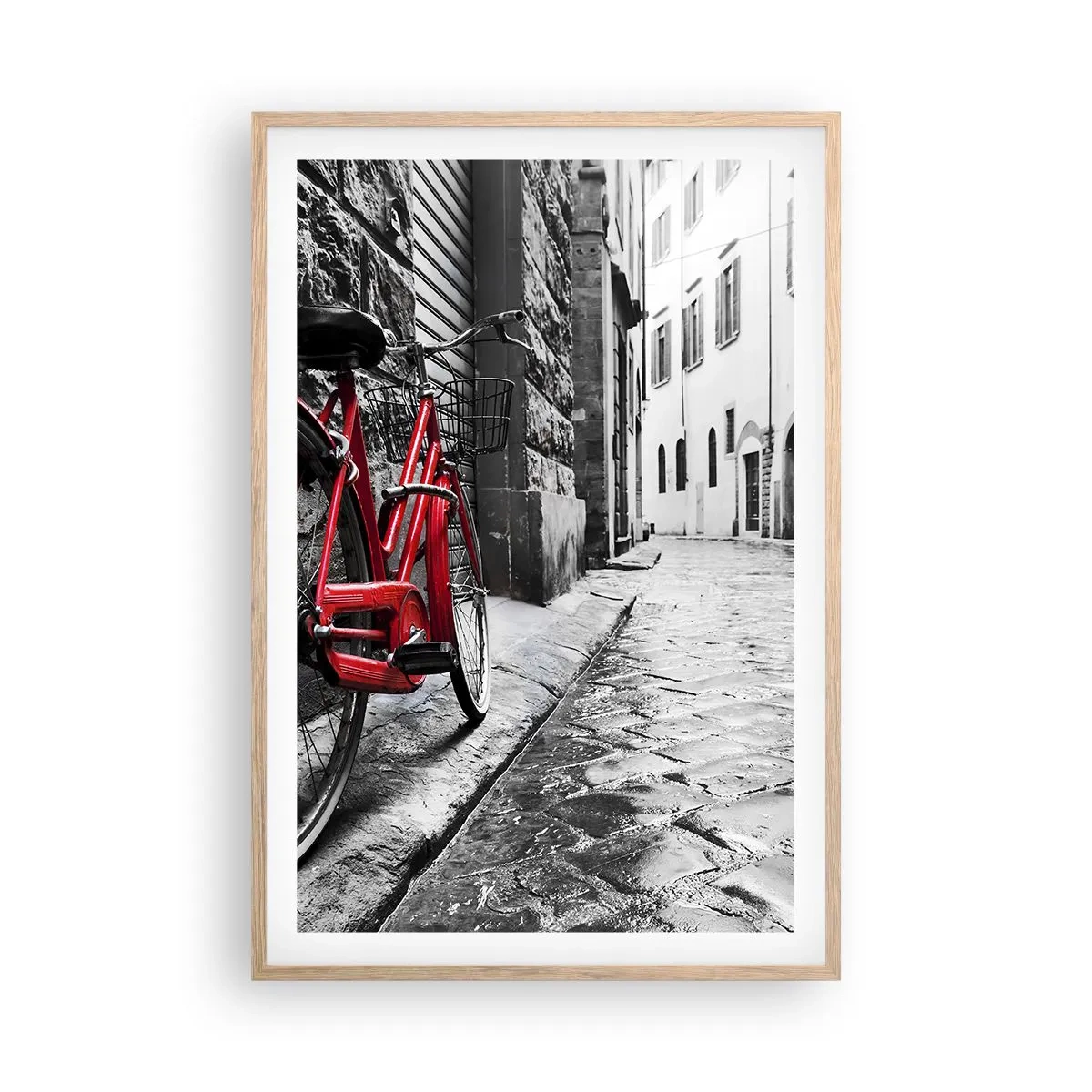 Plakát v rámu světlý dub - Skutečná krása nestárne - 61x91 cm