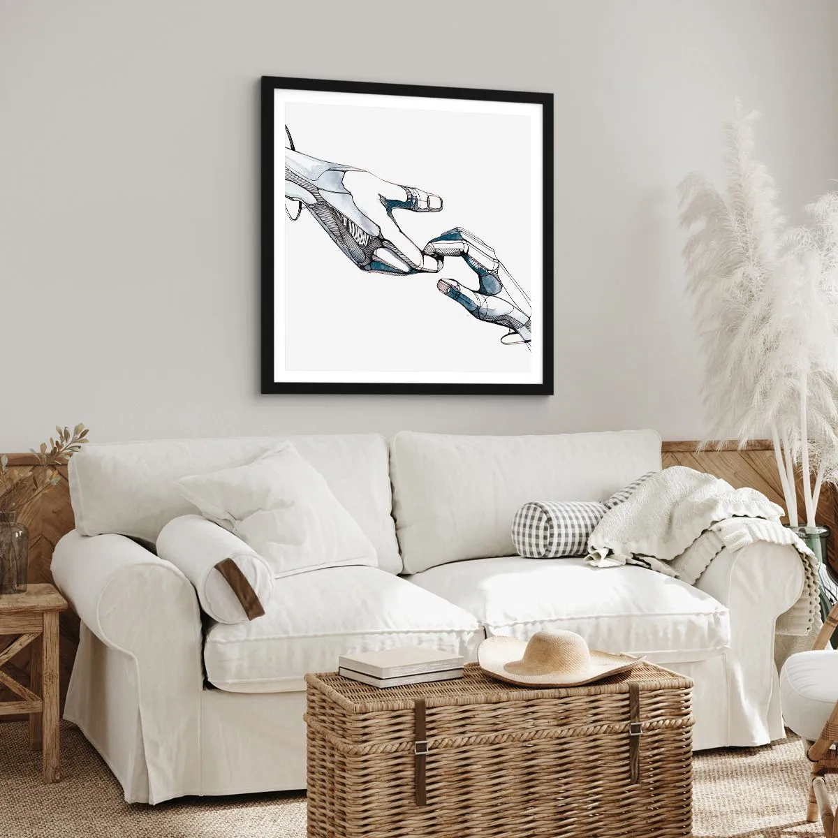 Plakát v černém rámu - Dobré gesto - 60x60 cm