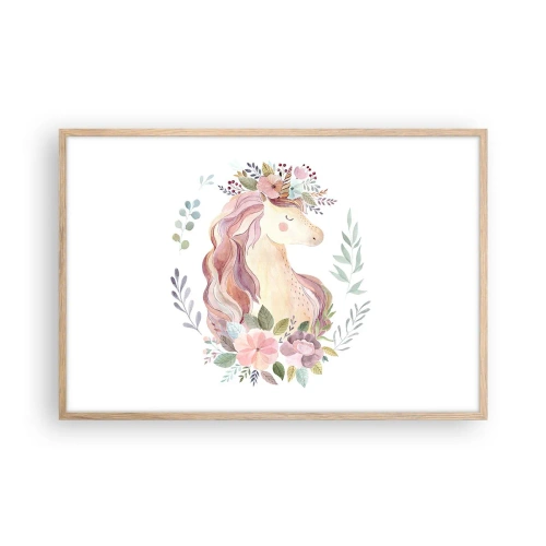 Plakát v rámu světlý dub - Pozvánka do říše pohádek - 91x61 cm