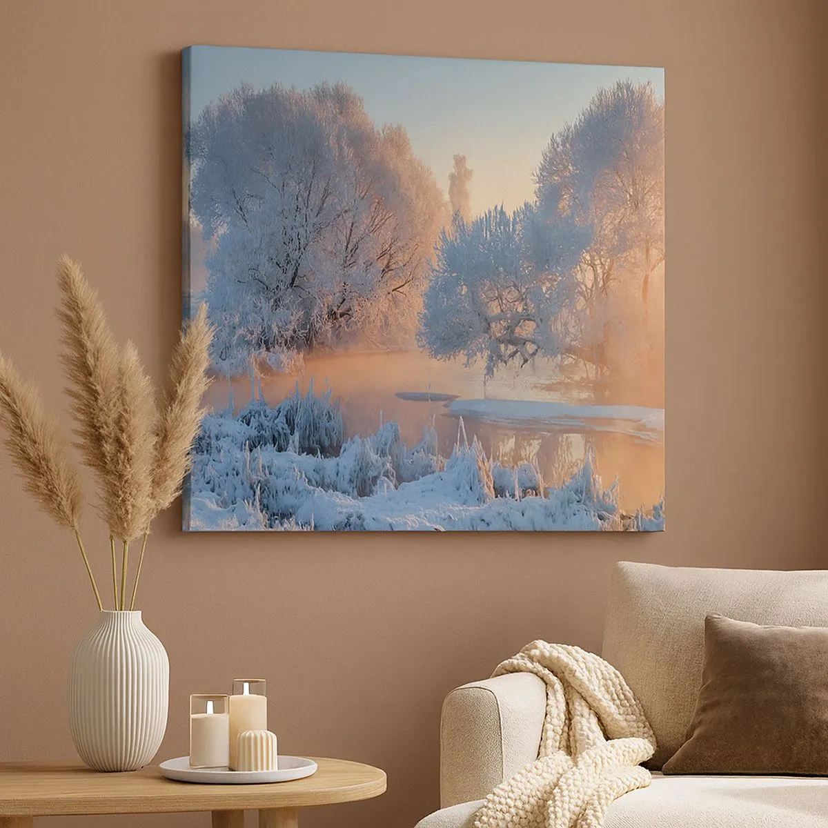 Obraz na plátně - Vše se leskne ve slunečním krystalu - 30x30 cm