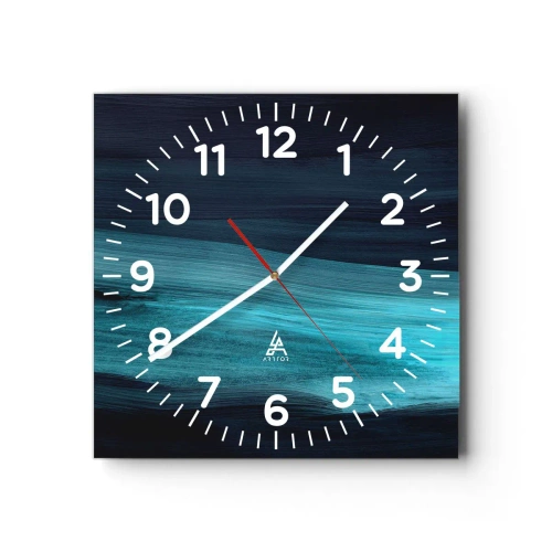 Nástěnné hodiny - Pluj s proudem - 30x30 cm