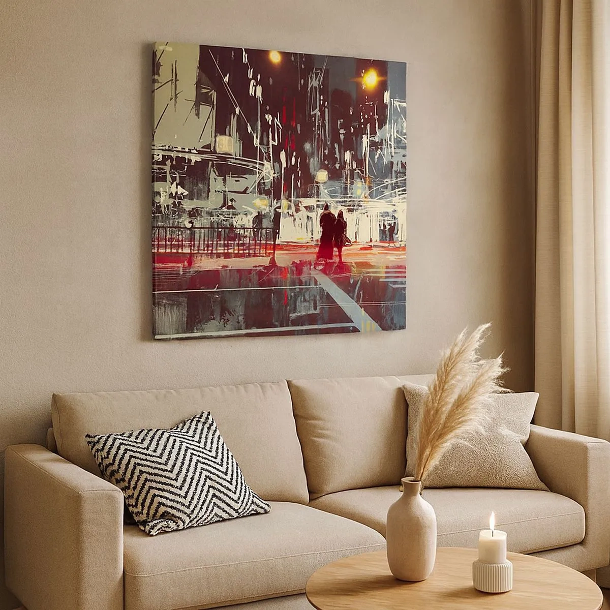 Obraz na plátně - Velkoměstská doprava - 30x30 cm