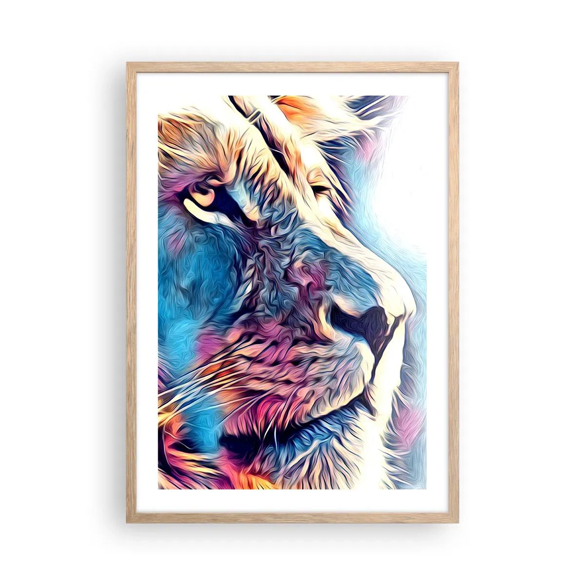 Plakát v rámu světlý dub - Moudrost přírody - 50x70 cm