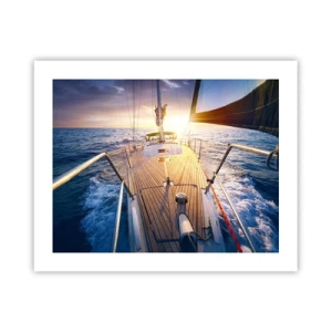 Plakát - Běžící po vlnách - 50x40 cm