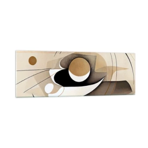 Obraz na skle - Kompozice: podstata věcí - 90x30 cm