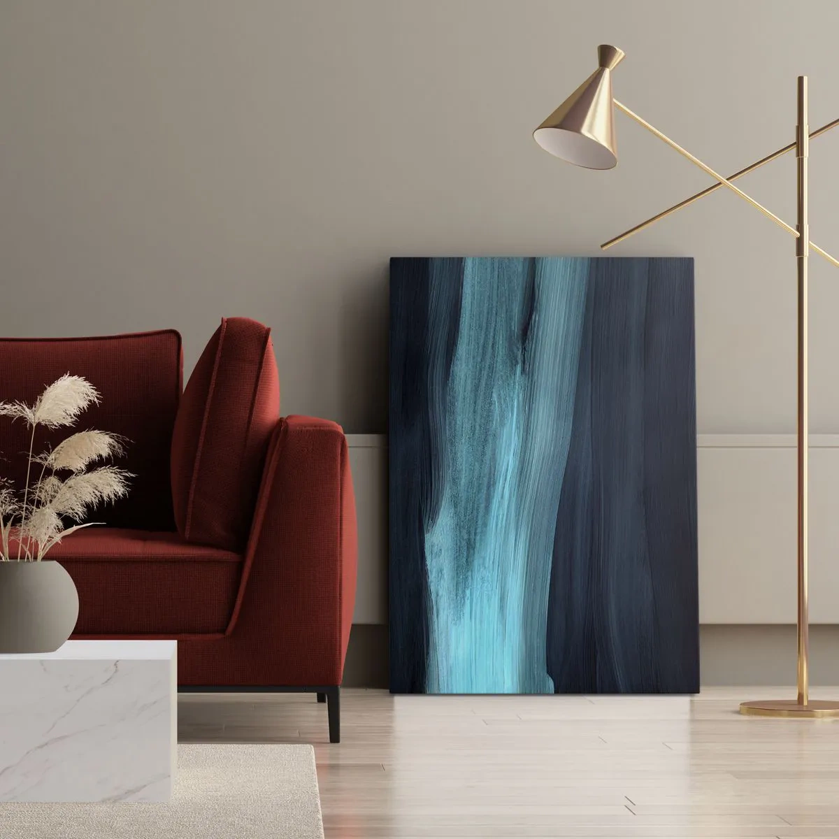 Obraz na plátně - Pluj s proudem - 70x100 cm