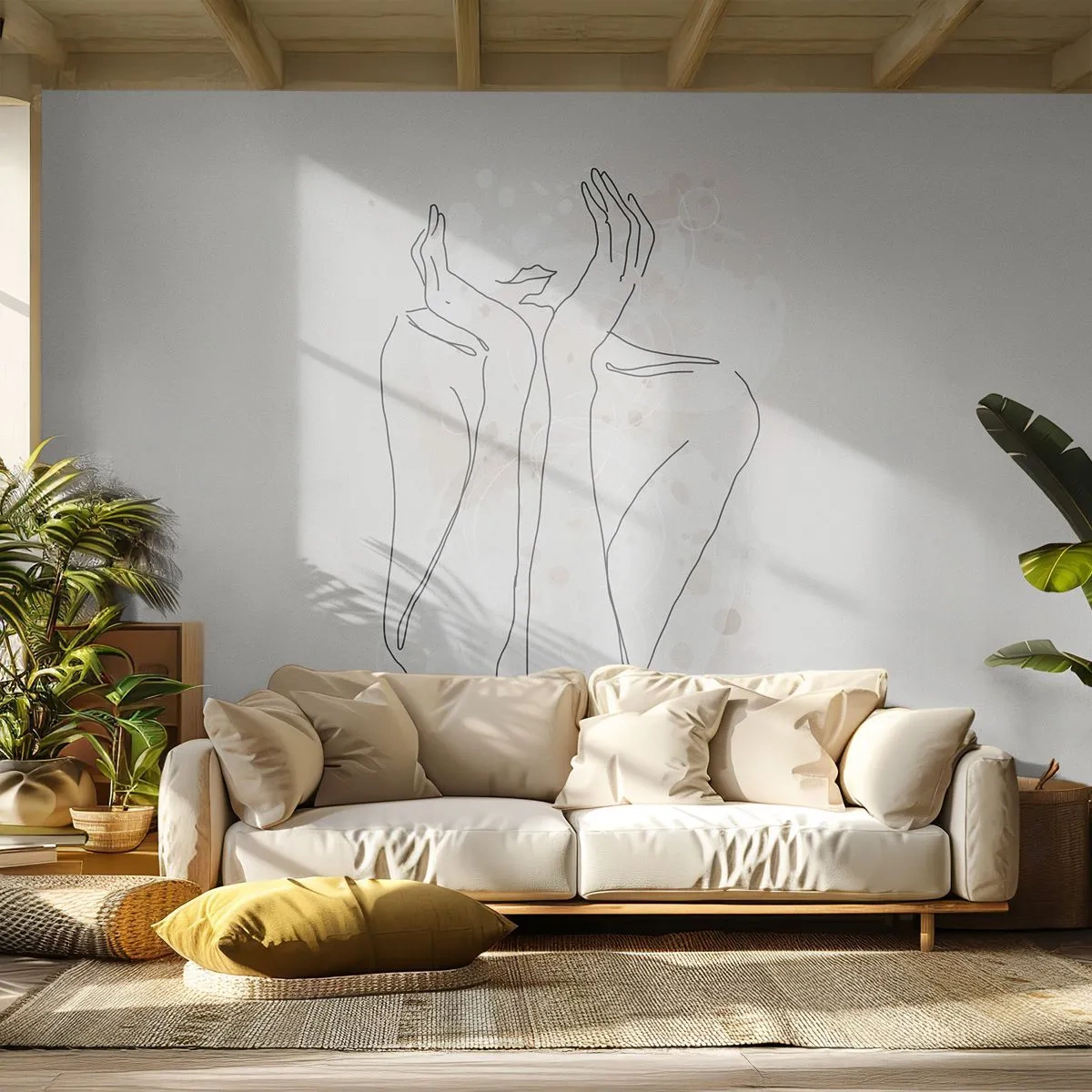 Fototapeta Samolepicí Deluxe Sticker - Zasněný okamžik - Grafika, Žena, Kus - 400x280 cm