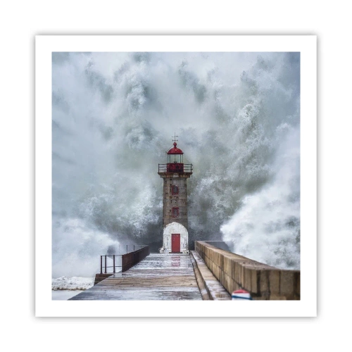 Plakát - Hukot vody, šum větru - 60x60 cm