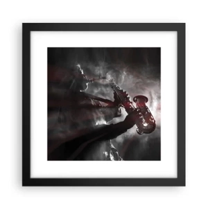 Plakát v černém rámu - V oparu jazzu - 30x30 cm