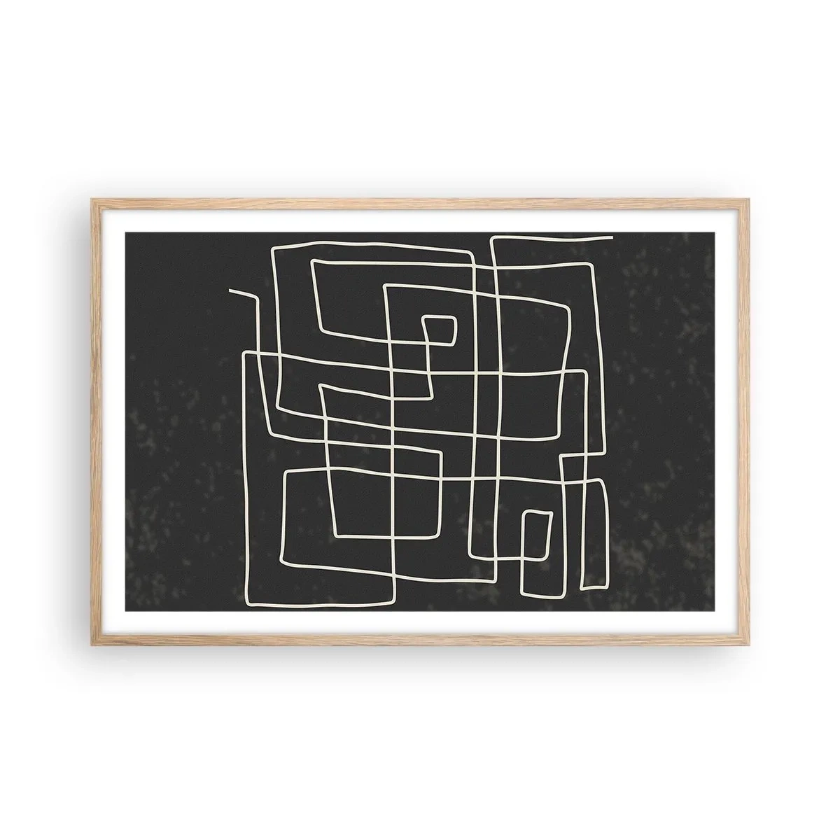 Plakát v rámu světlý dub - Není to tak jednoduché - 91x61 cm