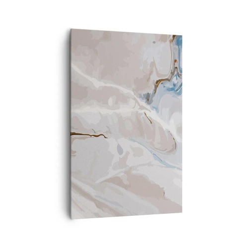 Obraz na plátně - Modré meandry pod bílou - 80x120 cm