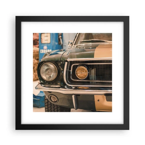 Plakát v černém rámu - Setkání s legendou - 30x30 cm