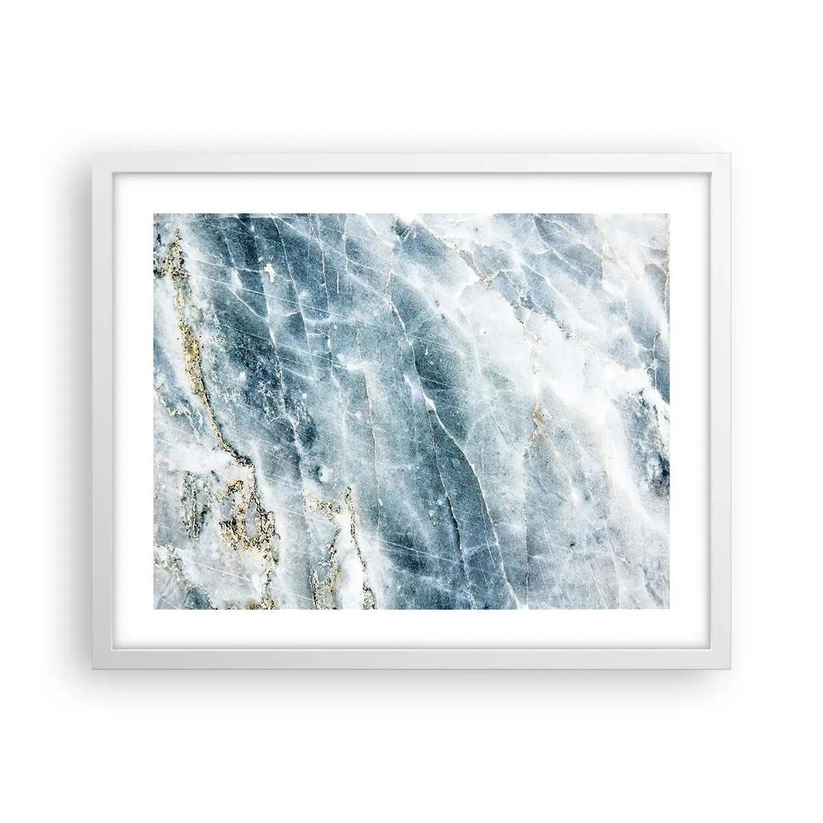 Plakát v bílém rámu - Ledový svět - 50x40 cm