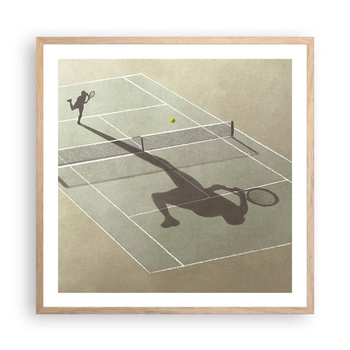 Plakát v rámu světlý dub - Dobývání sama sebe - 60x60 cm