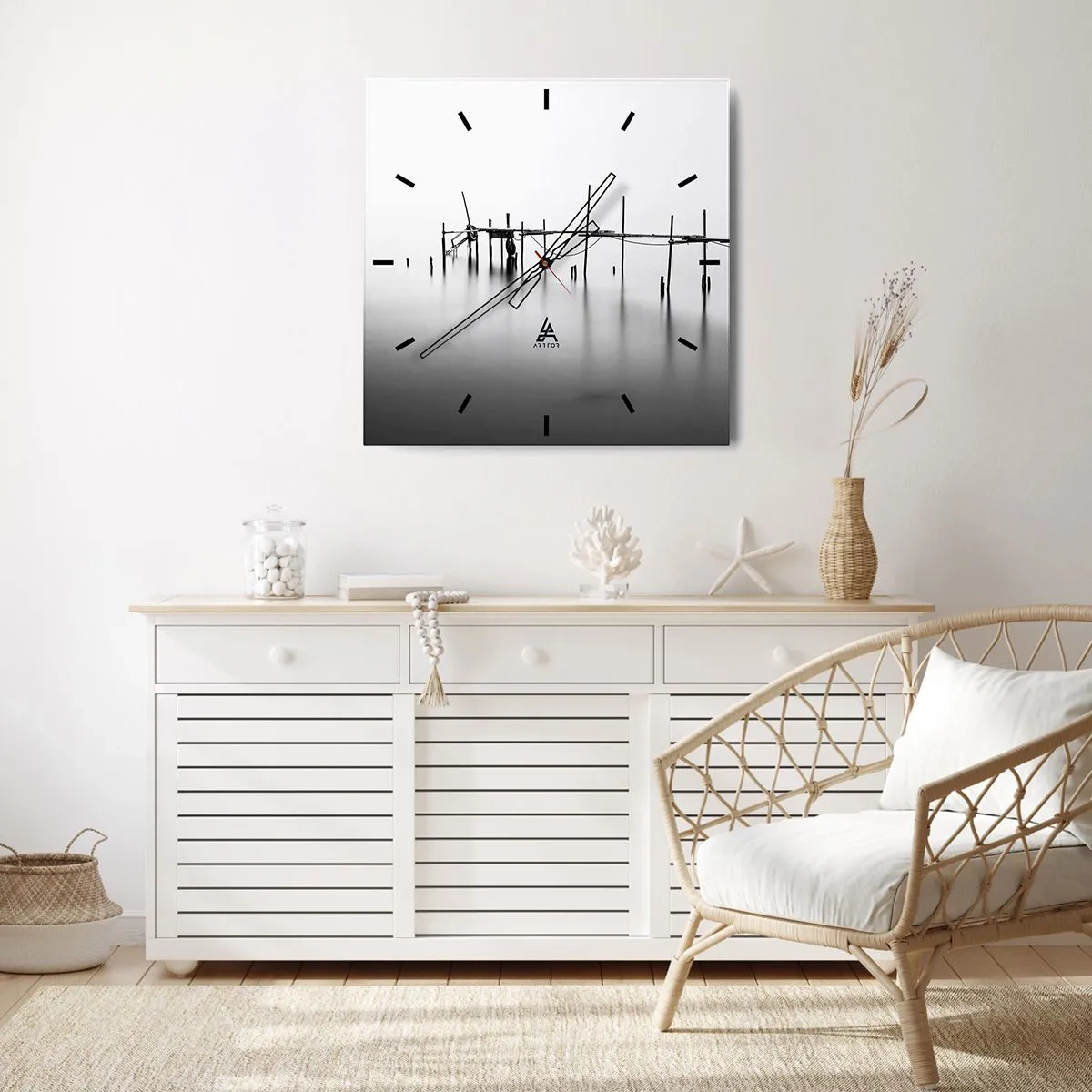 Nástěnné hodiny - A co když svět není? - 40x40 cm