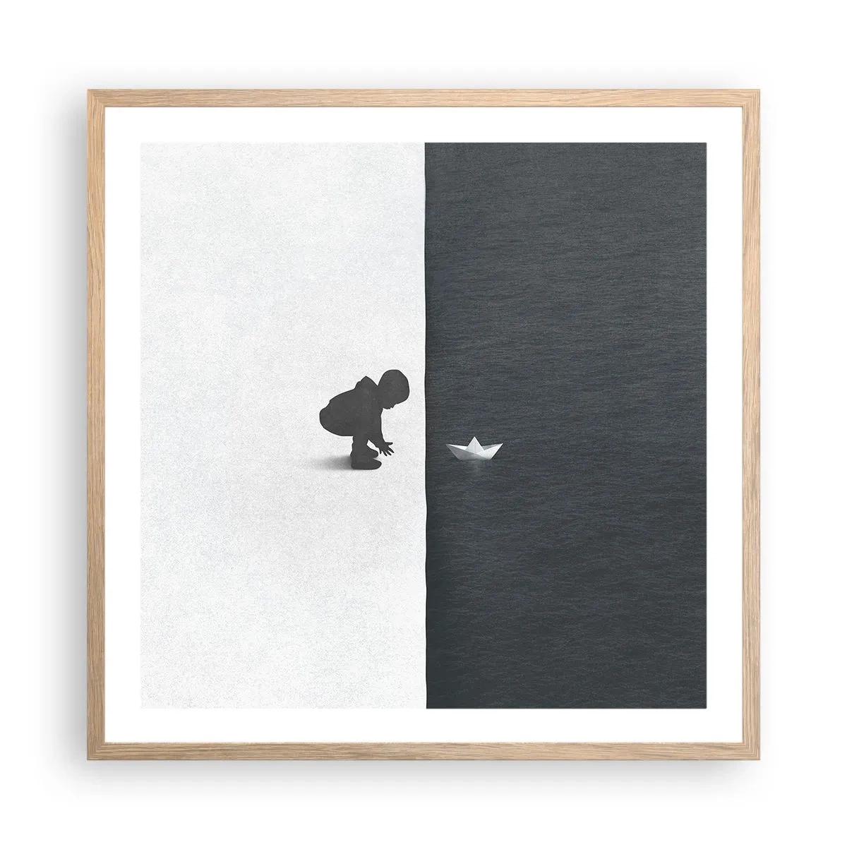 Plakát v rámu světlý dub - Velká výprava - 60x60 cm