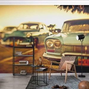 Fototapeta Premium Sand - Počkáme, uvidíme - Auto, Kuba, Automobilový průmysl - 450x315 cm