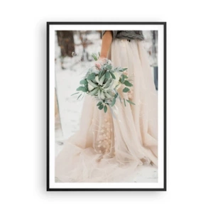 Plakát v černém rámu - A žili šťastně až do smrti - 70x100 cm