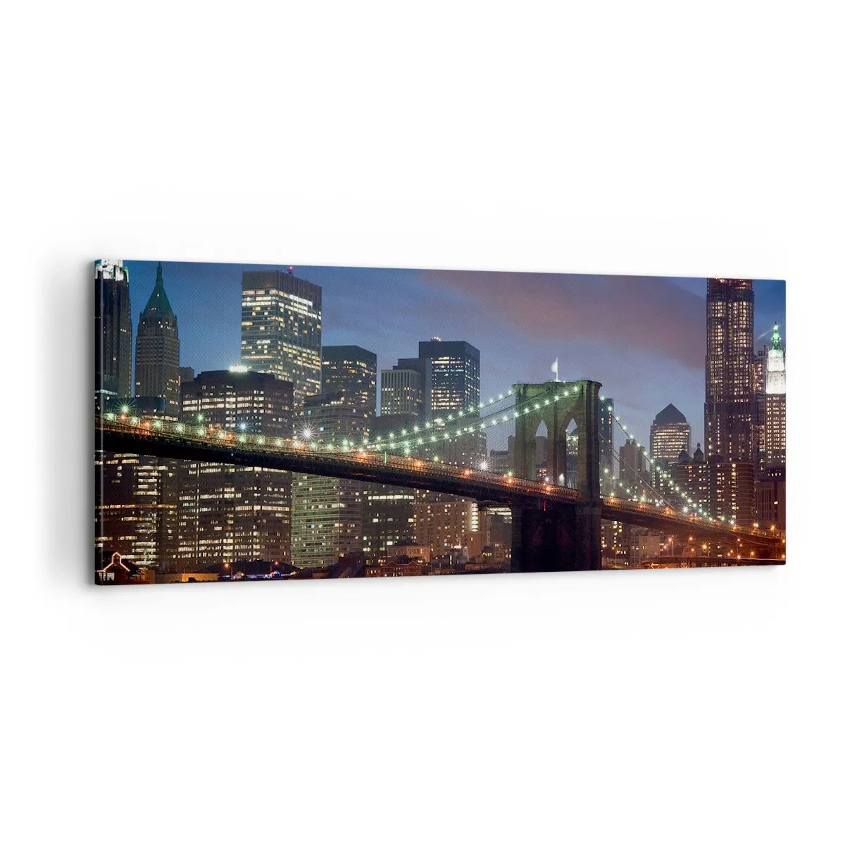 Obraz na plátně - Rozjařená noc - 100x40 cm