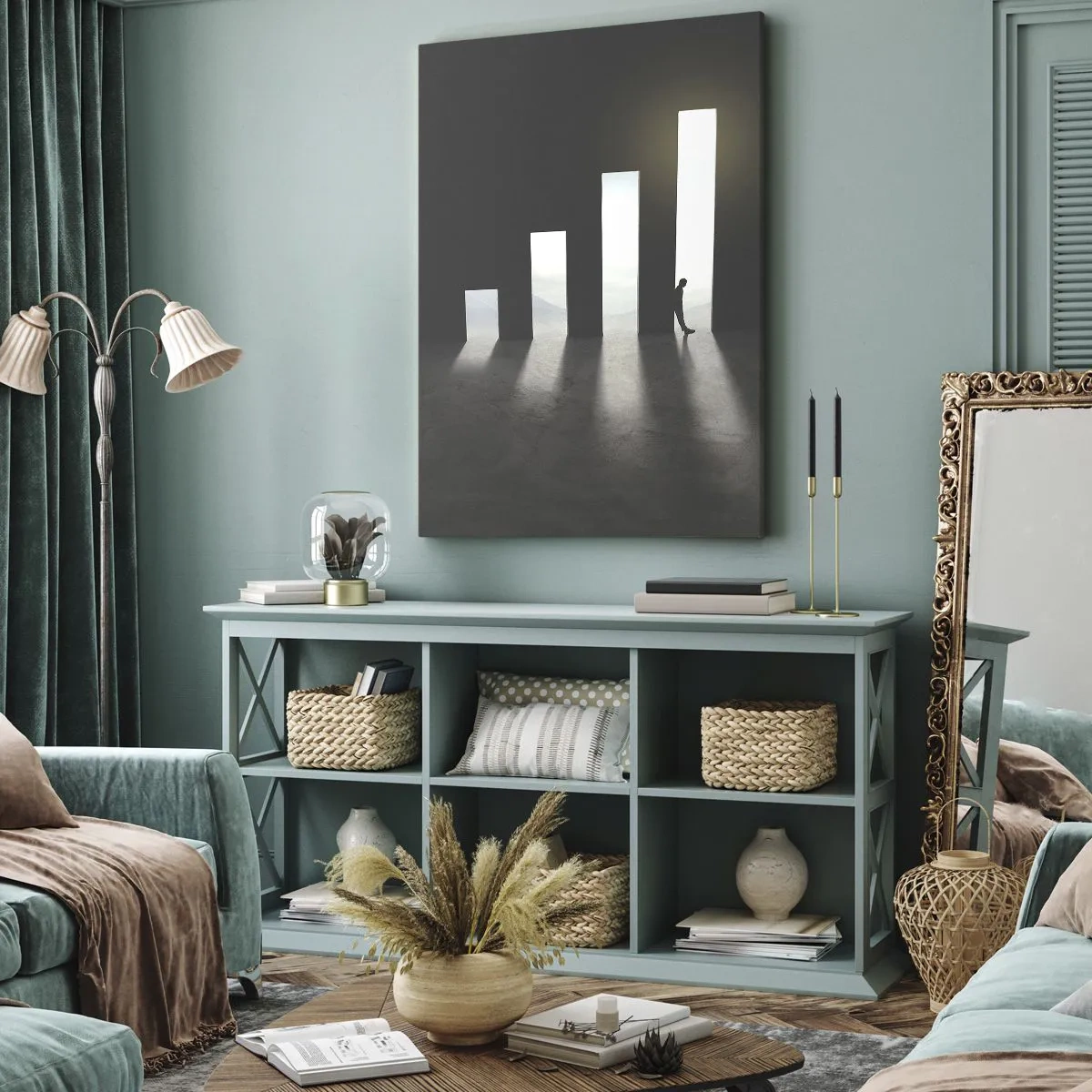 Obraz na plátně - Úspěch – imprese - 65x120 cm