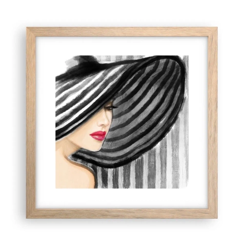 Plakát v rámu světlý dub - Kde tě hledat? - 30x30 cm