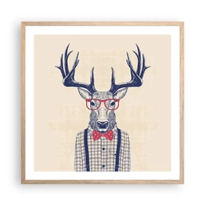 Plakát v rámu světlý dub - Zábavná extravagance - 60x60 cm