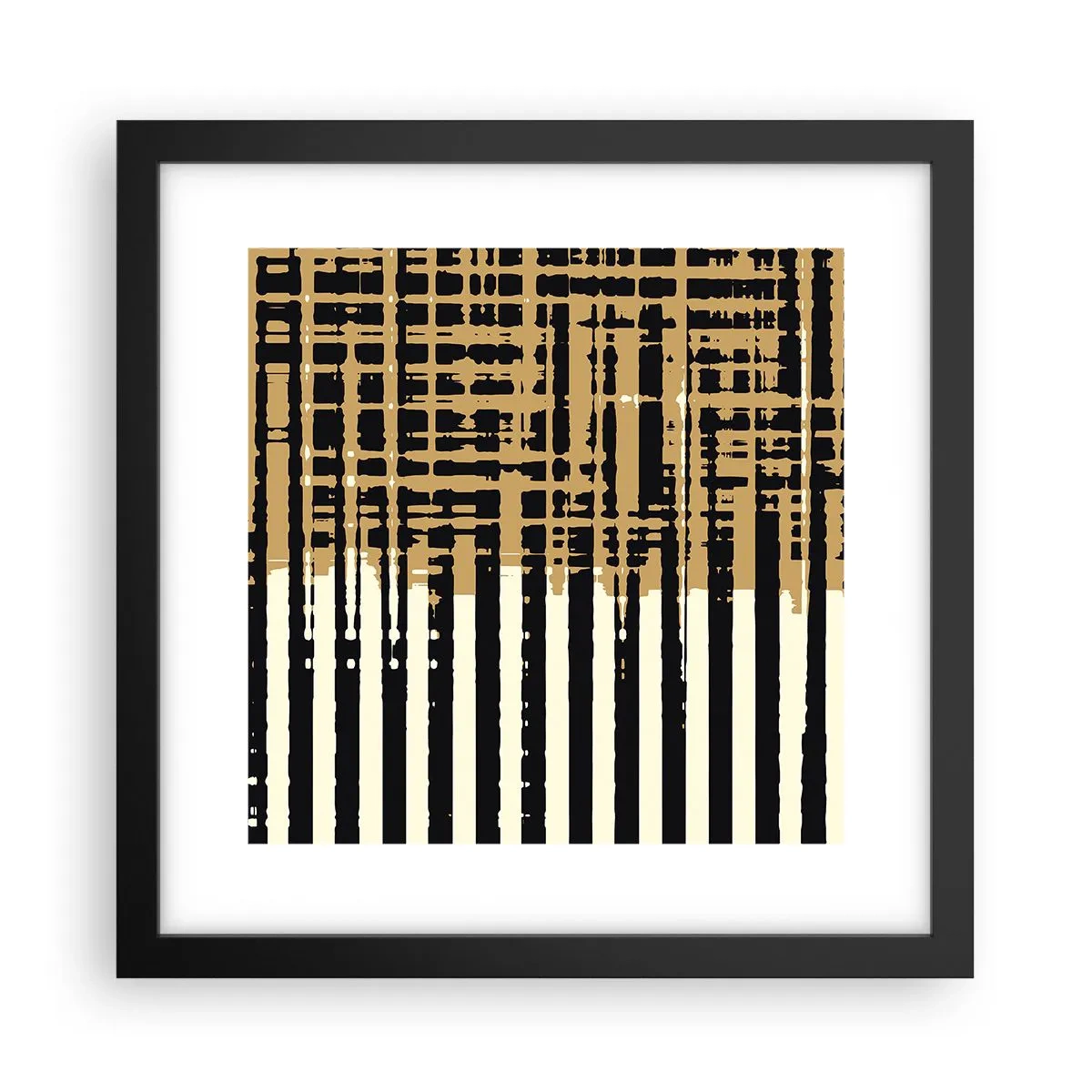 Plakát v černém rámu - Architektonická abstrakce - 30x30 cm