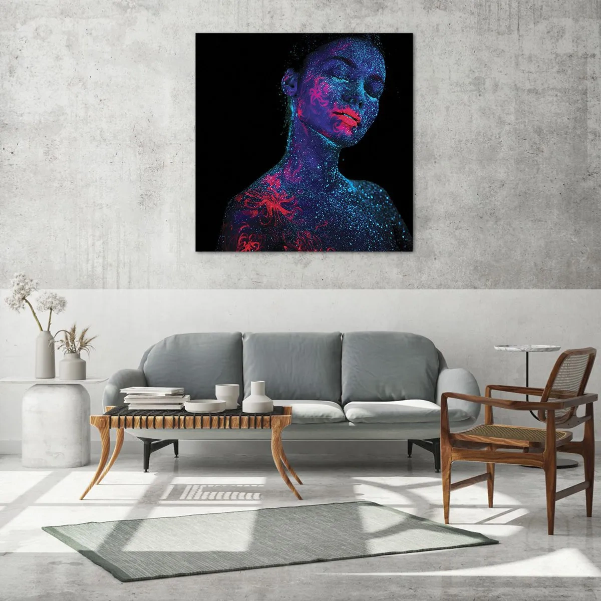 Obraz na skle - V hvězdném prachu - 60x60 cm