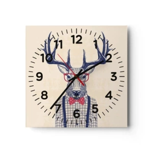 Nástěnné hodiny - Zábavná extravagance - 40x40 cm