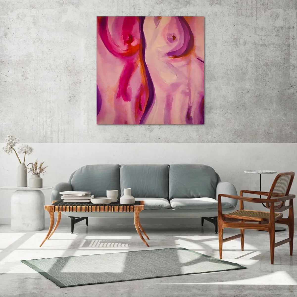 Obraz na skle - Óda na ženskost - 60x60 cm