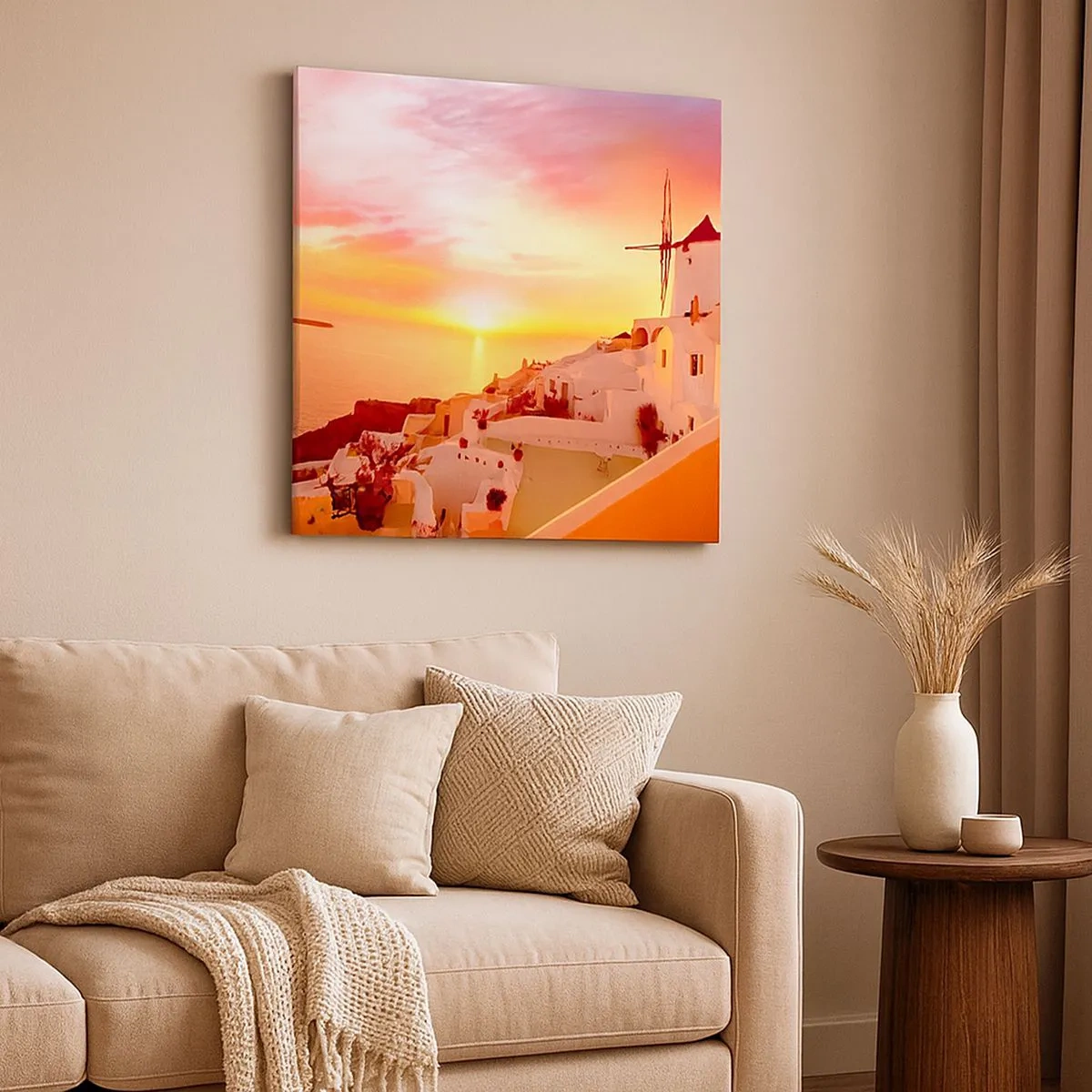 Obraz na plátně - Rozplynout se v bílé a zlaté - 30x30 cm