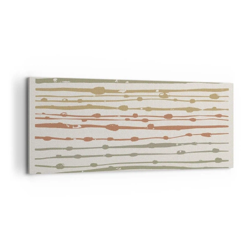 Obraz na plátně - Hudební záznam barev - 100x40 cm