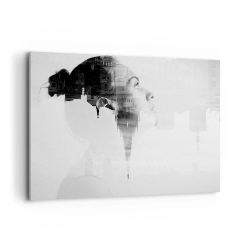 Obraz na plátně - Z obou stran okna - 100x70 cm