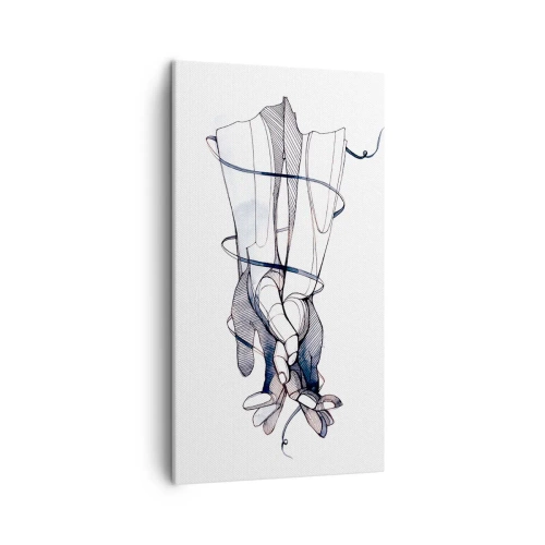 Obraz na plátně - Studie o dotyku - 45x80 cm