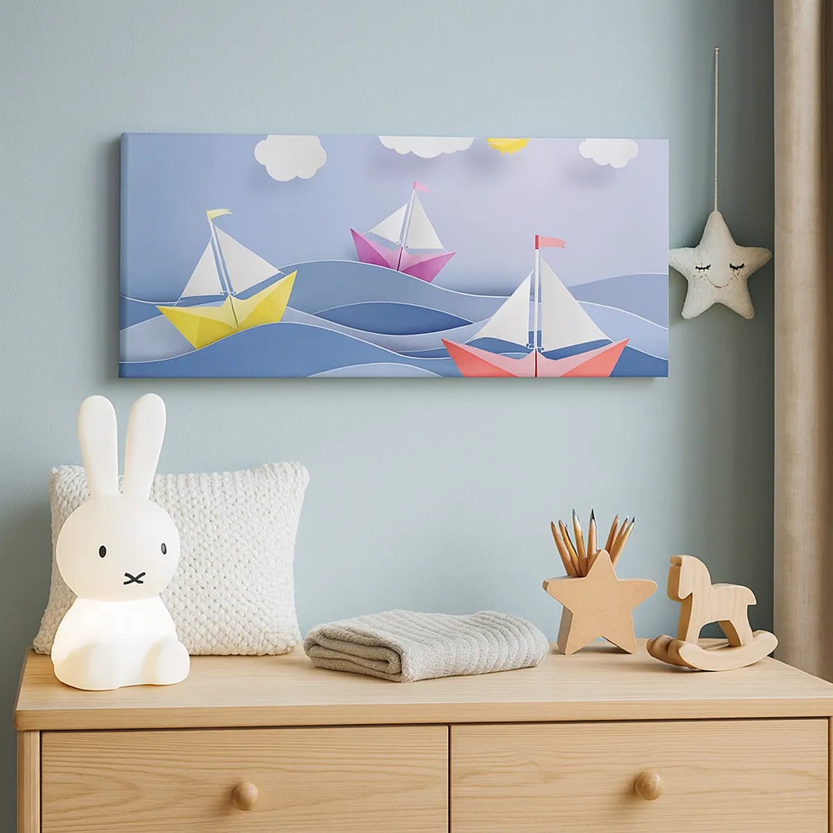 Obraz na plátně - Ach, jak je příjemné houpat se na vlnách - 30x30 cm