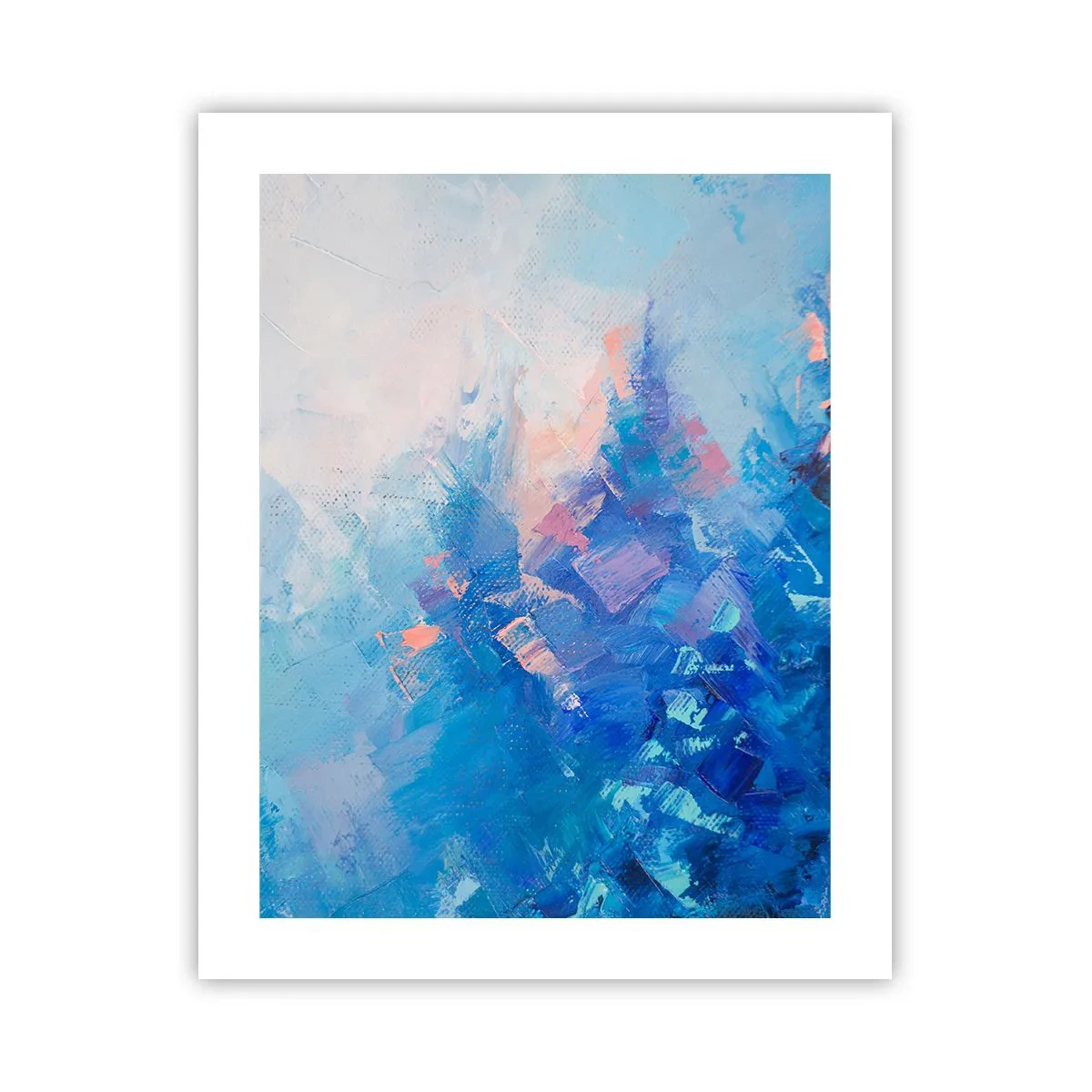 Plakát - Zimní abstrakce - 40x50 cm